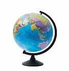 Глобус 21см с политической картой Земли, Рельефный, голубая подставка Ке022100201