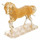 3D пазл головоломка Crystal Puzzle Лошадь Золотая