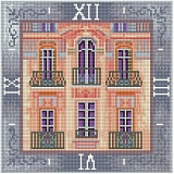 7303001P Дом с мезонином - алмазные часы - COLOR KIT