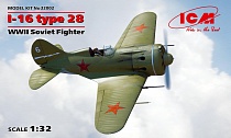 Сборная модель ICM И-16 тип 28, Советский истребитель ІІ МВ 32002
