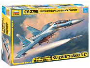 Сборная модель Российский учебно-боевой самолёт Су-27УБ 7294
