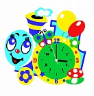 Паровозик - часы - набор для творчества из Фоамирана CL020