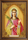 Икона "Святая Великомученица Екатерина" алмазная живопись - картина стразами