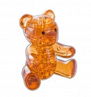 3D пазл головоломка Crystal Puzzle Мишка янтарный
