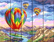 Рассвет в Каппадокии - картина по номерам на дереве PKW-1 57