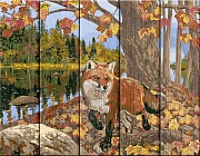 Рыжая охотница - картина по номерам на дереве PKW-1 81