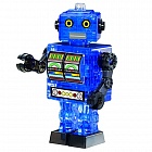 3D пазл головоломка Crystal Puzzle Робот cиний