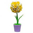 Набор для творчества топиарий "Крокусы" желтый/белый