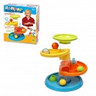 Конструктор Роллипоп 7 деталей+5 шаров-погремушек Арт.802