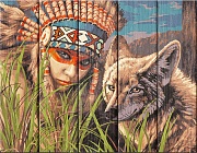 Покахонтас - картина по номерам на дереве PKW-1 46