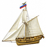Сборная деревянная модель Мастер-Корабел "Тендер Авось" плюс 1/72 МК0303P