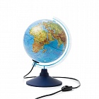 Глобус 21см с физической картой Земли с подсветкой, голубая подставка Ке012100179