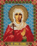 Набор для вышивания бисером PANNA CM-1461 Икона Святой мученицы Галины