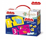 Пазлы макси парные "Веселый счет" 20 эл. 02513