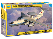 Сборная модель Российский самолет дальнего радиолокационного обнаружения А-50 7024