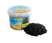 Кинетический Песок Сияющий черный с серебряными блестками 0,5 кг в ведерке