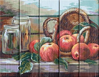Натюрморт с яблоками. Жанна Когай - картина по номерам на дереве PKW-1 56