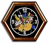 Часы из пайеток Буренка