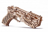 Деревянный конструктор Wood Trick Кибер Пистолет с мишенями