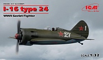 Сборная модель ICM И-16 тип 24, Советский истребитель 32001