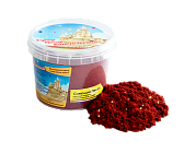 Кинетический Песок Сияющий красный с золотыми блестками 0,5 кг в ведерке