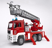 Пожарная машина MAN с лестницей и помпой с модулем со световыми и звуковыми эффектами Bruder 02-771