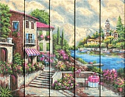 На берегу Сицилии - картина по номерам на дереве PKW-1 62