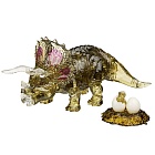 3D пазл головоломка Crystal Puzzle Трицератопс зеленый