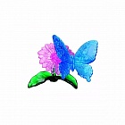 3D пазл головоломка Crystal Puzzle Бабочка голубая