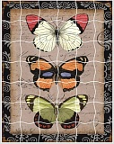 Мозайка - стикер пазл Бабочки XD01
